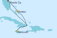 Visitando Puerto Cañaveral (Florida), Nassau (Bahamas), Falmouth (Jamaica), Puerto Cañaveral (Florida)