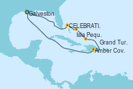 Visitando Galveston (Texas), Celebration Key, The Bahamas, Isla Pequeña (San Salvador/Bahamas), Grand Turks(Turks & Caicos), Amber Cove (República Dominicana), Galveston (Texas)