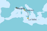 Visitando Marsella (Francia), Civitavecchia (Roma), La Valletta (Malta)