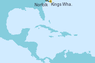 Visitando Norfolk (Virginia/EEUU), Kings Wharf (Bermudas), Kings Wharf (Bermudas), Norfolk (Virginia/EEUU)