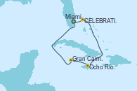Visitando Miami (Florida/EEUU), CELEBRATION KEY, THE BAHAMAS, Ocho Ríos (Jamaica), Gran Caimán (Islas Caimán), Miami (Florida/EEUU)