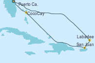Visitando Puerto Cañaveral (Florida), Labadee (Haiti), San Juan (Puerto Rico), CocoCay (Bahamas), Puerto Cañaveral (Florida)