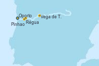 Visitando Oporto (Portugal), Oporto (Portugal), Régua (Portugal), Pinhao (Portugal), Vega de Terrón (España), Vega de Terrón (España)