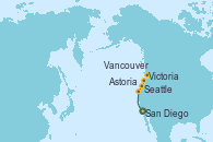 Visitando San Diego (California/EEUU), Astoria (Oregón), Seattle (Washington/EEUU), Victoria (Canadá), Vancouver (Canadá) Visitando San Diego (California/EEUU), Astoria (Oregón), Seattle (Washington/EEUU), Victoria (Canadá), Vancouver (Canadá)