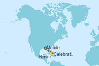 Visitando Mobile (Alabama), Celebration Key, The Bahamas, Bimini (Bahamas), Mobile (Alabama)