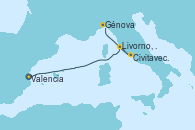 Visitando Valencia, Livorno, Pisa y Florencia (Italia), Civitavecchia (Roma), Génova (Italia) Visitando Valencia, Livorno, Pisa y Florencia (Italia), Civitavecchia (Roma), Génova (Italia)