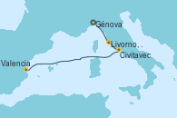 Visitando Génova (Italia), Livorno, Pisa y Florencia (Italia), Civitavecchia (Roma), Valencia Visitando Génova (Italia), Livorno, Pisa y Florencia (Italia), Civitavecchia (Roma), Valencia