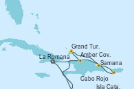 Visitando La Romana (República Dominicana), Isla Catalina (República Dominicana), Amber Cove (República Dominicana), Grand Turks(Turks & Caicos), Samana (República Dominicana), Cabo Rojo, La Romana (República Dominicana) Visitando La Romana (República Dominicana), Isla Catalina (República Dominicana), Amber Cove (República Dominicana), Grand Turks(Turks & Caicos), Samana (República Dominicana), Cabo Rojo, La Romana (República Dominicana)