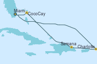 Visitando Miami (Florida/EEUU), Charlotte Amalie (St. Thomas), Samana (República Dominicana), CocoCay (Bahamas), Miami (Florida/EEUU) Visitando Miami (Florida/EEUU), Charlotte Amalie (St. Thomas), Samana (República Dominicana), CocoCay (Bahamas), Miami (Florida/EEUU)