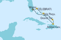 Visitando Miami (Florida/EEUU), Grand Turks(Turks & Caicos), Amber Cove (República Dominicana), Isla Pequeña (San Salvador/Bahamas), CELEBRATION KEY, THE BAHAMAS, Miami (Florida/EEUU)