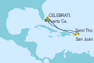Visitando Puerto Cañaveral (Florida), Saint Thomas (Islas Vírgenes), San Juan (Puerto Rico), Celebration Key, The Bahamas, Puerto Cañaveral (Florida)