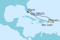 Visitando Miami (Florida/EEUU), Philipsburg (St. Maarten), San Juan (Puerto Rico), CELEBRATION KEY, THE BAHAMAS, Miami (Florida/EEUU)