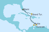 Visitando Miami (Florida/EEUU), Aruba (Antillas), Curacao (Antillas), Grand Turks(Turks & Caicos), Miami (Florida/EEUU)