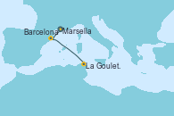 Visitando Marsella (Francia), Barcelona, La Goulette (Tunez)