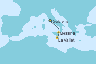 Visitando Civitavecchia (Roma), Messina (Sicilia), La Valletta (Malta)