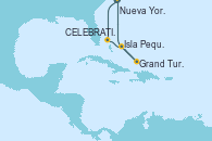 Visitando Nueva York (Estados Unidos), CELEBRATION KEY, THE BAHAMAS, Isla Pequeña (San Salvador/Bahamas), Grand Turks(Turks & Caicos), Nueva York (Estados Unidos)