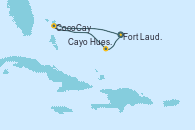 Visitando Fort Lauderdale (Florida/EEUU), CocoCay (Bahamas), Cayo Hueso (Key West/Florida), Fort Lauderdale (Florida/EEUU)