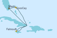 Visitando Miami (Florida/EEUU), CocoCay (Bahamas), Falmouth (Jamaica), Miami (Florida/EEUU)