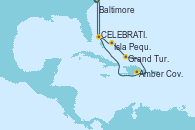 Visitando Baltimore (Maryland), Celebration Key, The Bahamas, Isla Pequeña (San Salvador/Bahamas), Grand Turks(Turks & Caicos), Amber Cove (República Dominicana), Baltimore (Maryland)