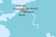 Visitando Bruselas (Bélgica), Amberes (Bélgica), Dordrecht (Paises Bajos), Willemstad (Países Bajos), Willemstad (Países Bajos), Gante (Bélgica), Bruselas (Bélgica)