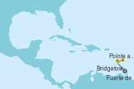 Visitando Fuerte de France (Martinica), Pointe a Pitre (Guadalupe), Bridgetown (Barbados)