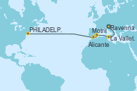 Visitando Ravenna (Italia), La Valletta (Malta), Alicante (España), Motril (Granada/Andalucía), PHILADELPHIA, PENNSYLVANIA
