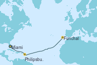 Visitando Miami (Florida/EEUU), Philipsburg (St. Maarten), Funchal (Madeira)