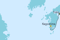 Visitando Tokio (Japón), Kagoshima (Japón), Incheon (Corea del Sur)