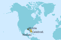 Visitando Mobile (Alabama), Celebration Key, The Bahamas, Nassau (Bahamas), Mobile (Alabama)