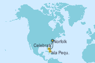 Visitando Norfolk (Virginia/EEUU), Isla Pequeña (San Salvador/Bahamas), Celebration Key, The Bahamas, Norfolk (Virginia/EEUU)