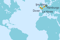 Visitando Hamburgo (Alemania), Ijmuiden (Ámsterdam), Dover (Inglaterra), Le Havre (Francia)