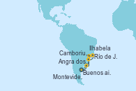 Visitando Buenos aires, Montevideo (Uruguay), Camboriu, Brazil, Angra dos Reis (Brasil), Río de Janeiro (Brasil), Ilhabela (Brasil), Buenos aires