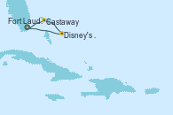 Visitando Fort Lauderdale (Florida/EEUU), Castaway (Bahamas), Disney's Lookout Cay (Bahamas), Fort Lauderdale (Florida/EEUU)