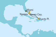 Visitando Miami (Florida/EEUU), Puerto Plata, Republica Dominicana, Ocean Cay MSC Marine Reserve (Bahamas), Nassau (Bahamas), Miami (Florida/EEUU)