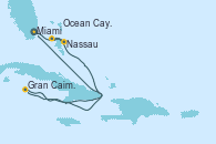 Visitando Miami (Florida/EEUU), Nassau (Bahamas), Ocean Cay MSC Marine Reserve (Bahamas), Gran Caimán (Islas Caimán), Miami (Florida/EEUU)