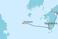 Visitando Tokio (Japón), Kagoshima (Japón), Incheon (Corea del Sur)