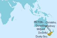 Visitando Sydney (Australia), Milfjord Sound (Nueva Zelanda), Doubtful Sound (Nueva Zelanda), Dusky Sound (Nueva Zelanda), Dunedin (Nueva Zelanda), Christchurch (Nueva Zelanda), PICTON -  NEW ZEALAND, Sydney (Australia)