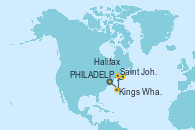 Visitando PHILADELPHIA, PENNSYLVANIA, Kings Wharf (Bermudas), Kings Wharf (Bermudas), Kings Wharf (Bermudas), Saint John (New Brunswick/Canadá), Halifax (Canadá), PHILADELPHIA, PENNSYLVANIA
