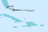 Visitando Miami (Florida/EEUU), Freeport (Bahamas), Bimini (Bahamas), Miami (Florida/EEUU)