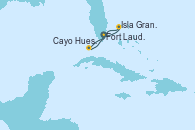 Visitando Fort Lauderdale (Florida/EEUU), Isla Gran Bahama (Florida/EEUU), Cayo Hueso (Key West/Florida), Fort Lauderdale (Florida/EEUU)