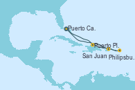 Visitando Puerto Cañaveral (Florida), Philipsburg (St. Maarten), San Juan (Puerto Rico), Puerto Plata, Republica Dominicana, Puerto Cañaveral (Florida)