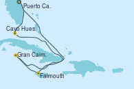 Visitando Puerto Cañaveral (Florida), Cayo Hueso (Key West/Florida), Falmouth (Jamaica), Gran Caimán (Islas Caimán), Puerto Cañaveral (Florida)