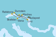 Visitando Budapest (Hungría)Budapest (Hungría), Bratislava (Eslovaquia), Viena (Austria), Durnstein (Austria), Wachau (Austria), Linz (Austria), Ratisbona (Alemania), Ratisbona (Alemania)