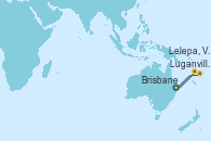 Visitando Brisbane (Australia), Luganville (Vanuatu), Lelepa, Vanuatu, Brisbane (Australia)