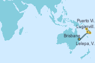 Visitando Brisbane (Australia), Luganville (Vanuatu), Puerto Vila (Vanuatu), Lelepa, Vanuatu, Brisbane (Australia)