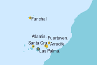 Visitando Las Palmas de Gran Canaria (España), Funchal (Madeira), Santa Cruz de Tenerife (España), Santa Cruz de Tenerife (España), Fuerteventura (Canarias/España), Arrecife (Lanzarote/España), Atlantis crest Oeste - Experiencia a bordo, Las Palmas de Gran Canaria (España)