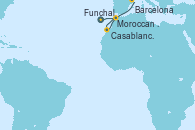 Visitando Funchal (Madeira), Moroccan Sea Darkest Spot - Experiencia a bordo, Moroccan Sea Darkest Spot - Experiencia a bordo, Casablanca (Marruecos), Barcelona