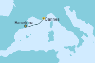 Visitando Barcelona, Cannes (Francia)