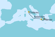 Visitando Atenas (Grecia), Katakolon (Olimpia/Grecia), Civitavecchia (Roma)
