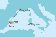 Visitando Marsella (Francia), Valencia, Ibiza (España), Cagliari (Cerdeña) Visitando Marsella (Francia), Valencia, Ibiza (España), Cagliari (Cerdeña)